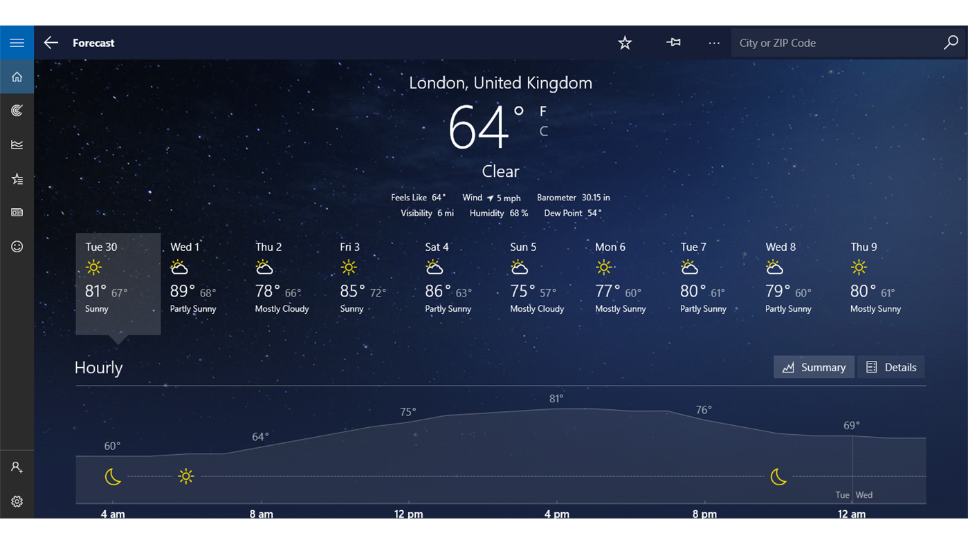 L’app Microsoft “Meteo” si aggiorna, arriva la Live Tile trasparente! – Plaffo1399 x 787