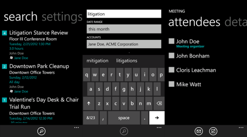 Calendar Search: Una semplice applicazione che colma una lacuna di Windows Phone