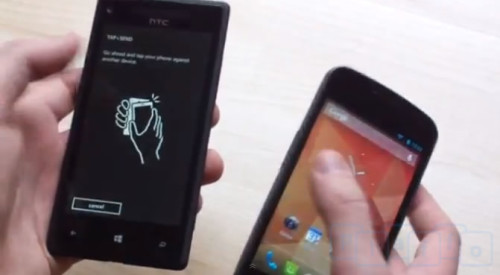 Trasferimento file tramite NFC tra Windows Phone 8 e Android
