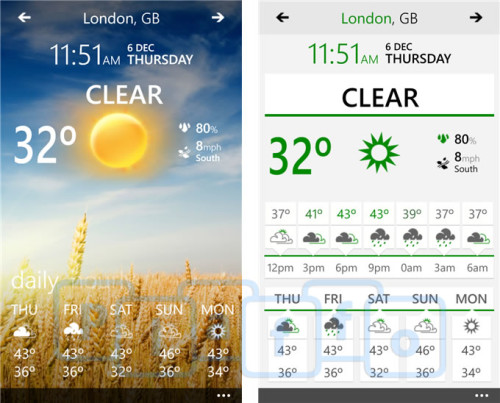 Weather Flow: L’app meteo si aggiorna alla versione 1.3 e utilizza le Tile ridimensionabili e l’integrazione con la lockscreen di Windows Phone 8!