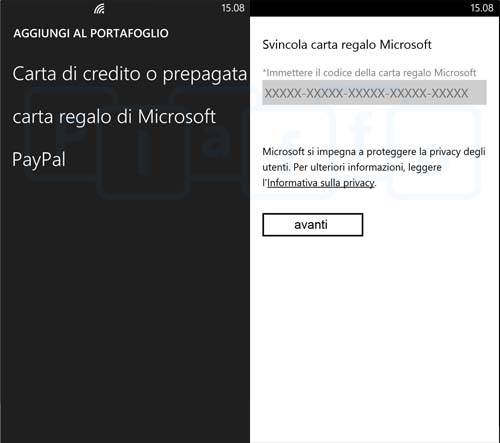 Il metodo di pagamento tramite carte regalo Microsoft ora presente su  Windows Phone! - Plaffo