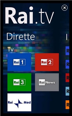 Rai.tv L’applicazione ufficiale per Windows Phone 7.