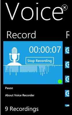 Voice Recorder. Trasforma il tuo Windows Phone in un registratore vocale.