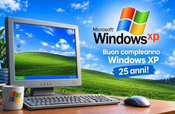Buon compleanno Windows XP, oggi compie 25 anni!